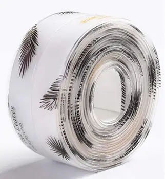 

New Sealing Strip Bathroom Shower Sink Bath Caulk Tape White PVC Self Adhesive Waterproof Wall Tape for Bathroom Kitchen