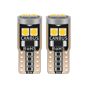 

10pcs T10 W5W LED Canbus Car License Plate Lights For Peugeot 307 206 308 407 207 406 208 3008 2008 508 408 306 301 106 107