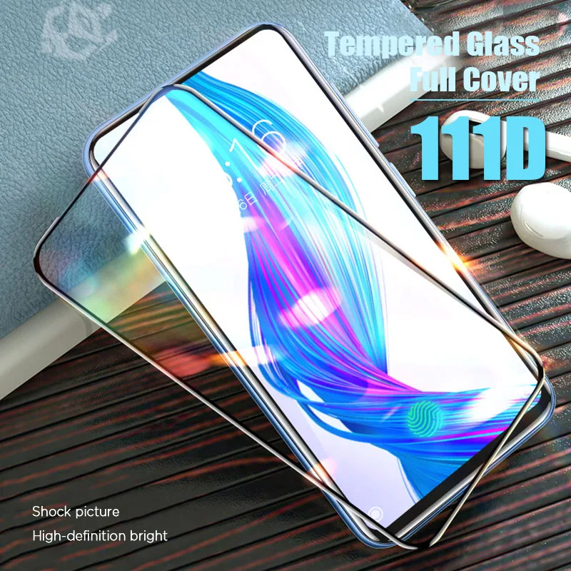 111D покрытие полное экрана протектор Закаленное стекло для Realme 2 3 5 Pro 3i 5S весь клей