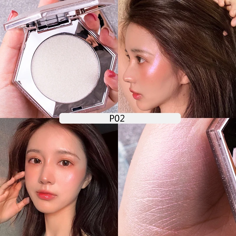 

High Gloss Powder Compact Disc High Gloss Powder Cake Liz diamond shine Waterproof high gloss powder repair tray E1