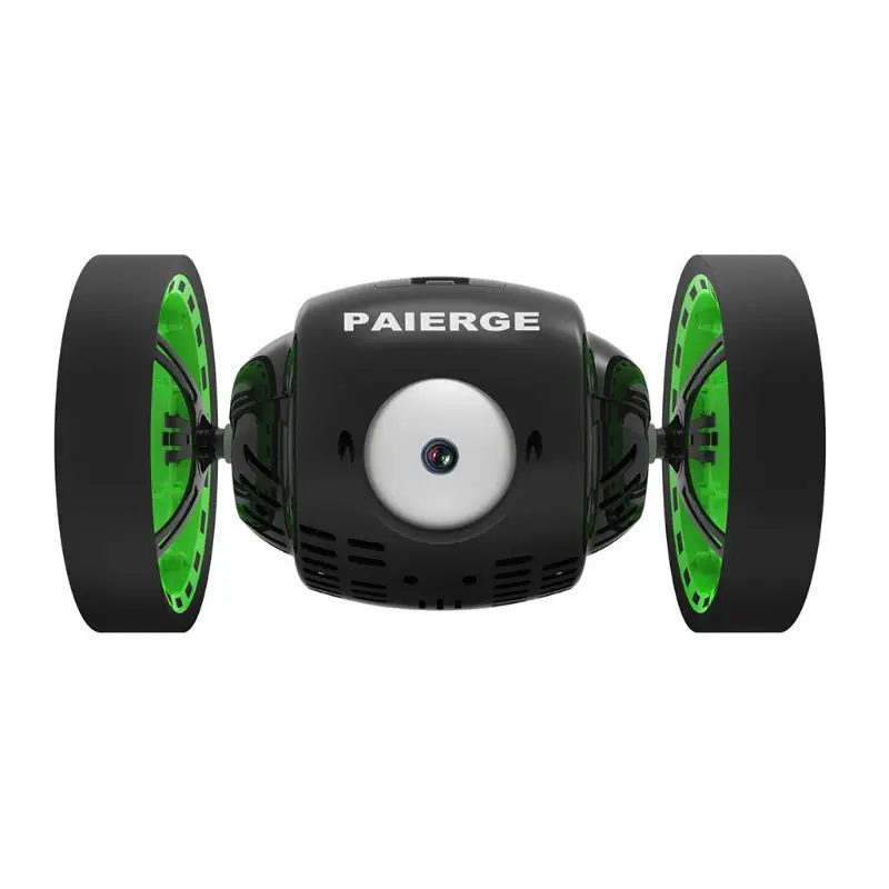 

2.4GHz Mini Cars Bounce RC Car With Flexible Wheels Rotation LED Light Remote Control Robot Racing Toys