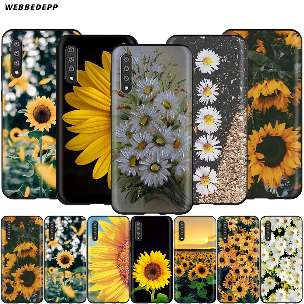 Webbedepp маленькая Маргаритка подсолнечника чехол для Samsung Галактики S7 S8 S9 S10 Edge Plus Note