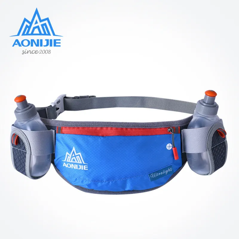 AONIJIE Hydration Waist Pack Lightweight Waist Bags Waterproof Phone Holder Belt Bag For Trail Running Jogging With 2Pcs Bottle