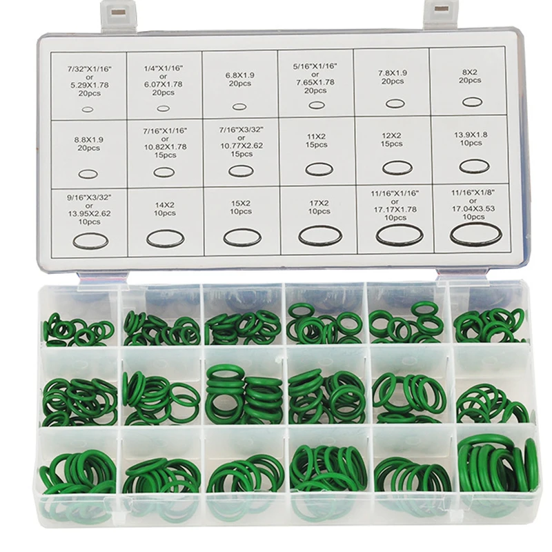 270Pcs Air Conditioning O Rings Rubber Air Conditioning Refrigerant