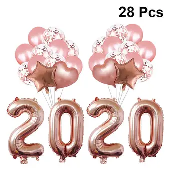 

2020 New Year Balloons Christmas Decoration Festival Placement Party Supplies Aluminum Film Sequin Balloon