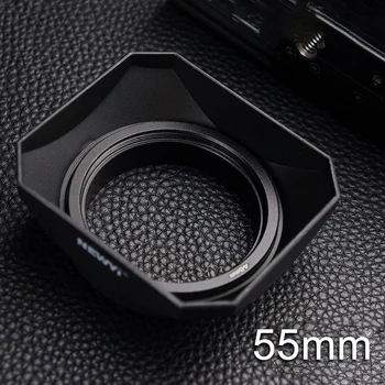

Accessories Protective Anti Glare Camera Outdoor Lens Hood Square Shape Aluminum Alloy Retro Style Easy Install Windproof