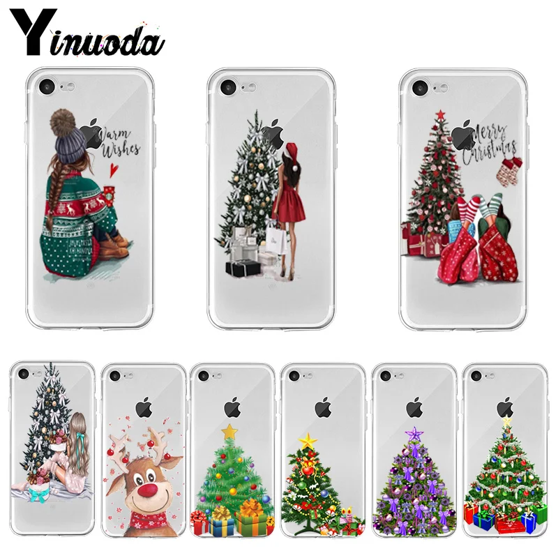 Рождественская елка подарки для девочек чехол телефона iPhone 11 6 6s 7 8 plus Pro XS Max XR SE 2020