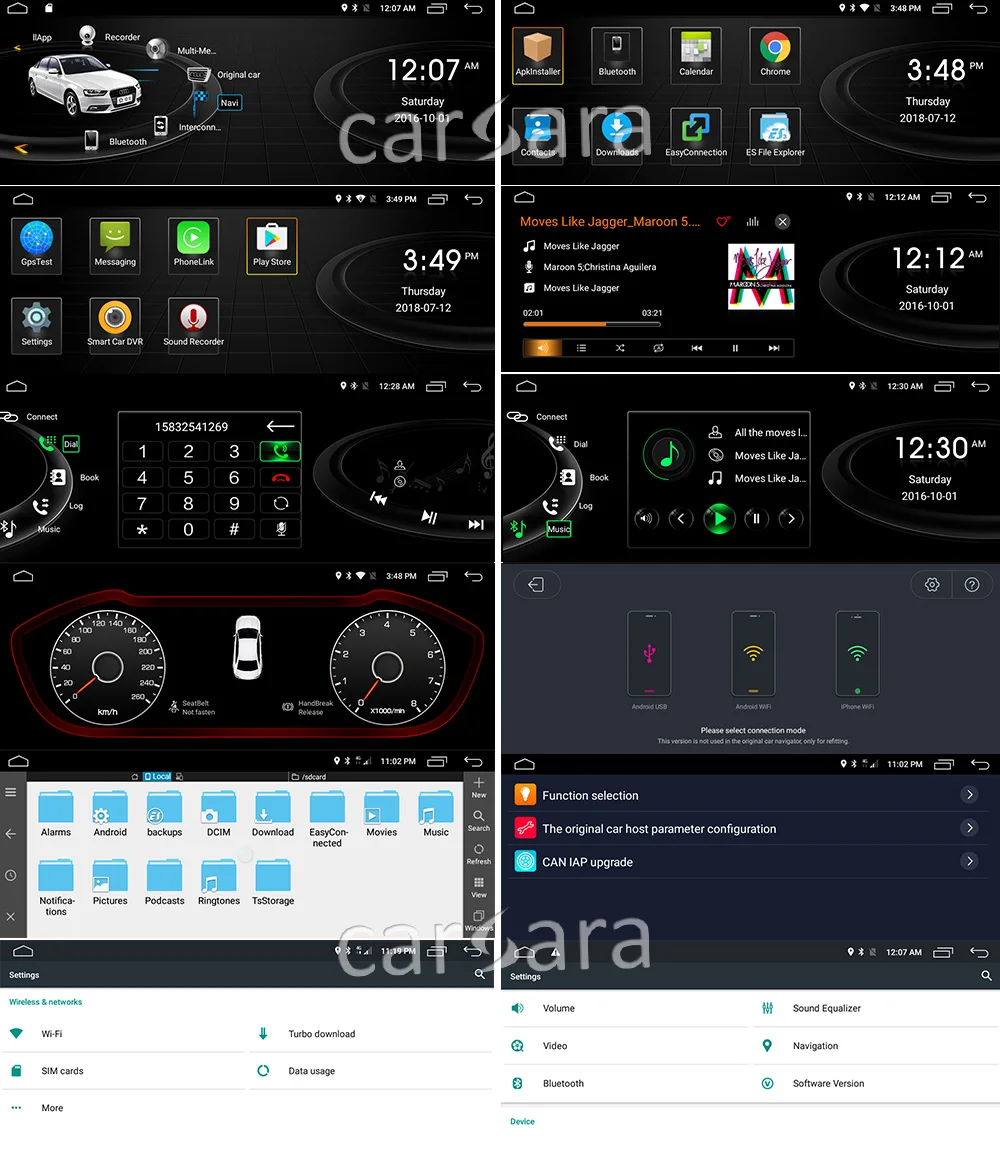 Android A4 экран A5 головное устройство радио дисплей 09-16 4 г ram 64 г rom сенсорный планшет монитор gps навигация тире мультимедийный плеер