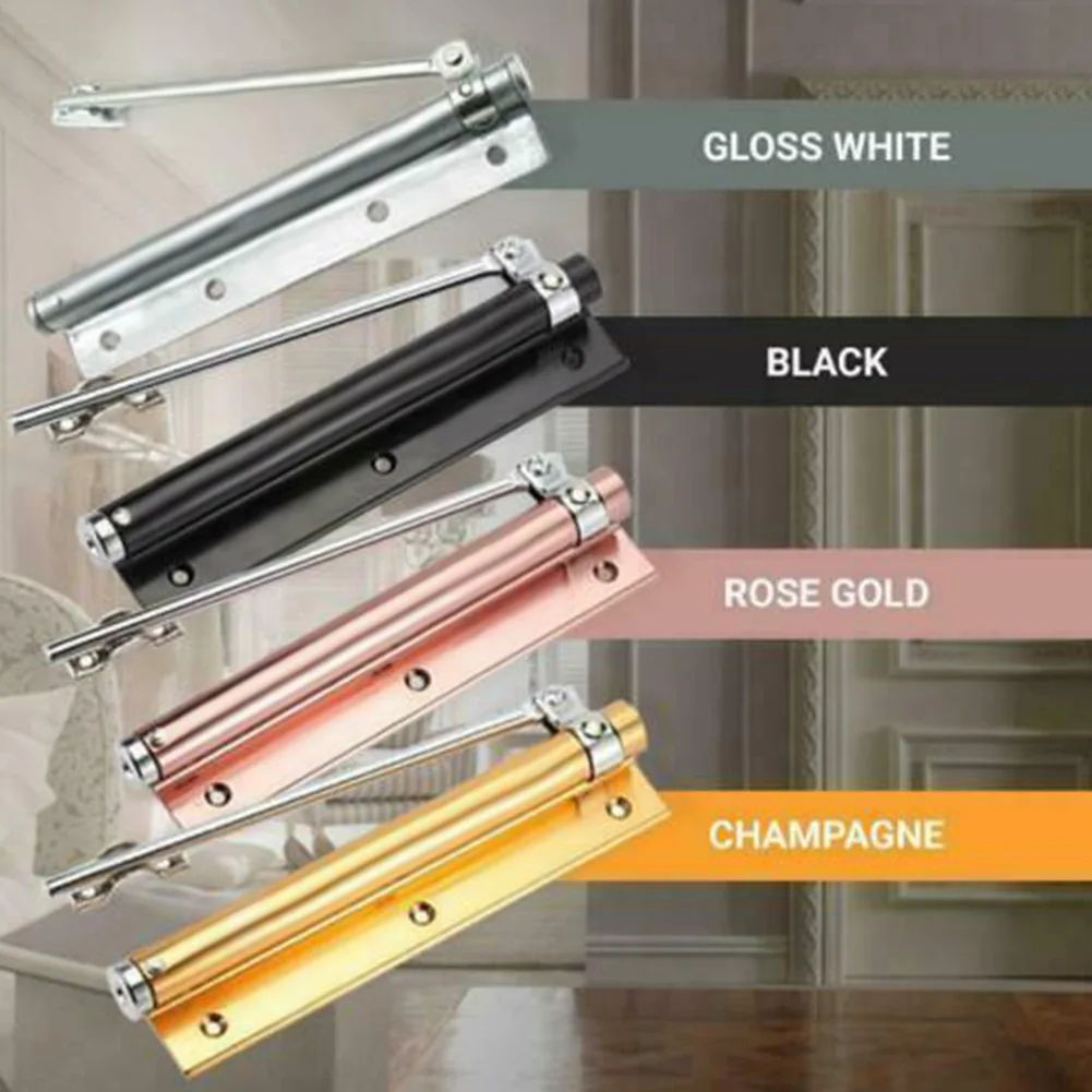 

Automatic Door Self-Closing Hinge Mute Easy to Rebound No Slotting Punching Free Door Closer Home MF999