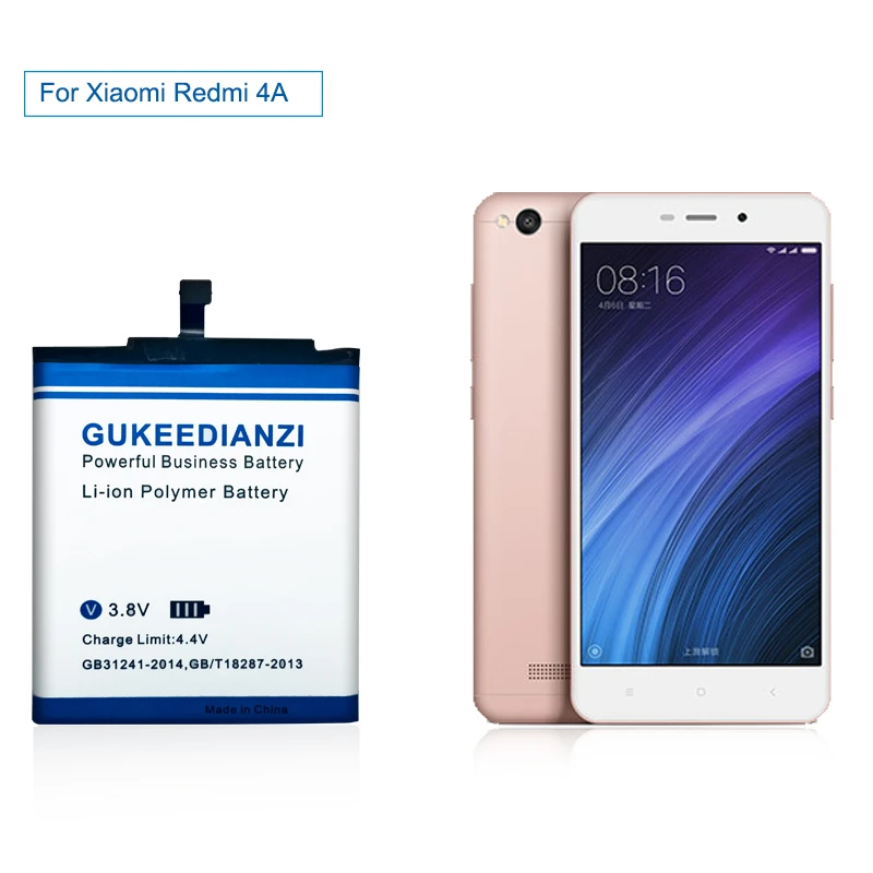 

GUKEEDIANZI For Xiao mi Redmi 4A Phone Battery For Xiaomi Redmi 4A Mobile Replacement Battery BN30 3030mAh