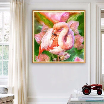 

Birds Flamingo Full Display Square/Round Animal Diamond Embroidery 5D Diamond Painting Rhinestone Picture Diamond Mosaic Diamant