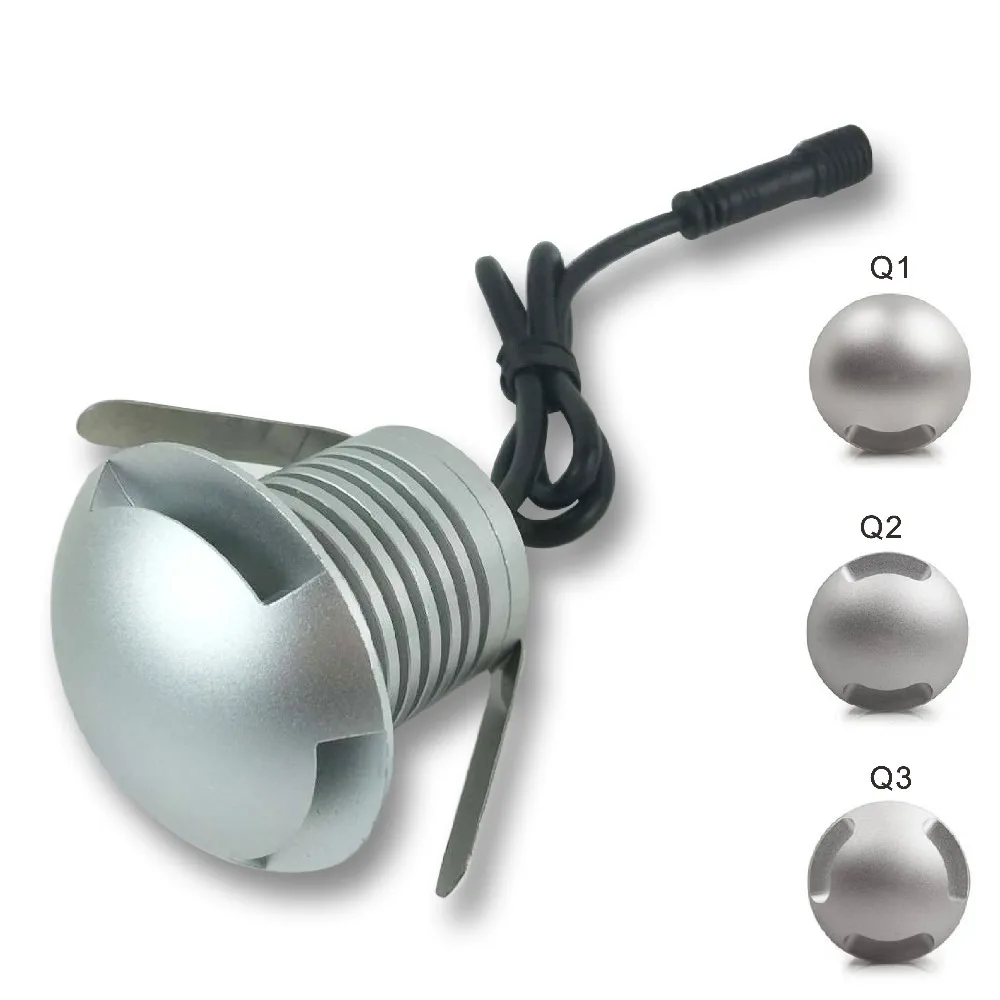 LED Underground Light,  Outdoor Landscape Lighting,  Recessed Spot Light Kit,  IP67 3W 12V Patio Pavers LED Floor Deck Stair Lamp (3)_