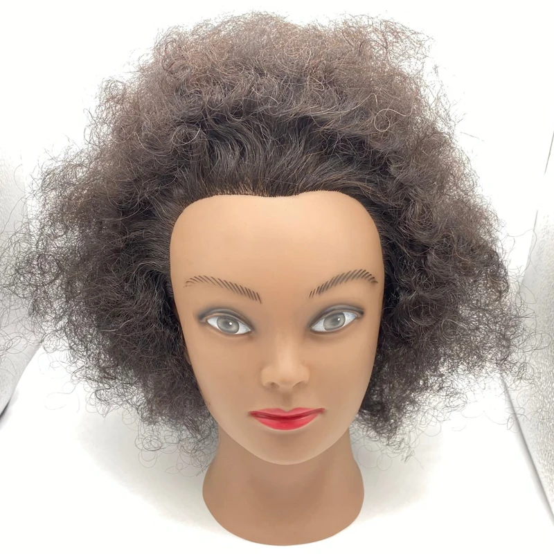 Women African Mannequin Head With Real Hair For Styling Braiding  Professional Afro Training Hairdressing Hairart Wigs Head Stand - AliExpress