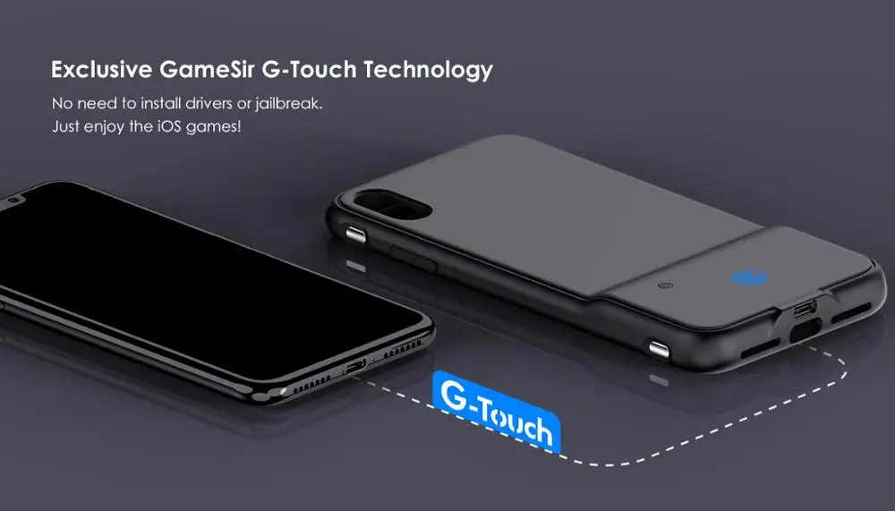  GameSir i3 Bluetooth PUBG Gaming Case with Dual Gaming Touch Button For iOS iPhone 6P / 7P / 8P / X