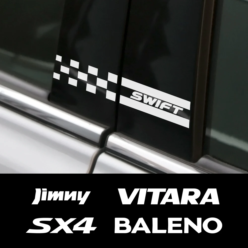 Автомобильные наклейки в форме столба для Suzuki Jimny Свифт Vitara Ignis Grand Alto Baleno Sx4 Samurai