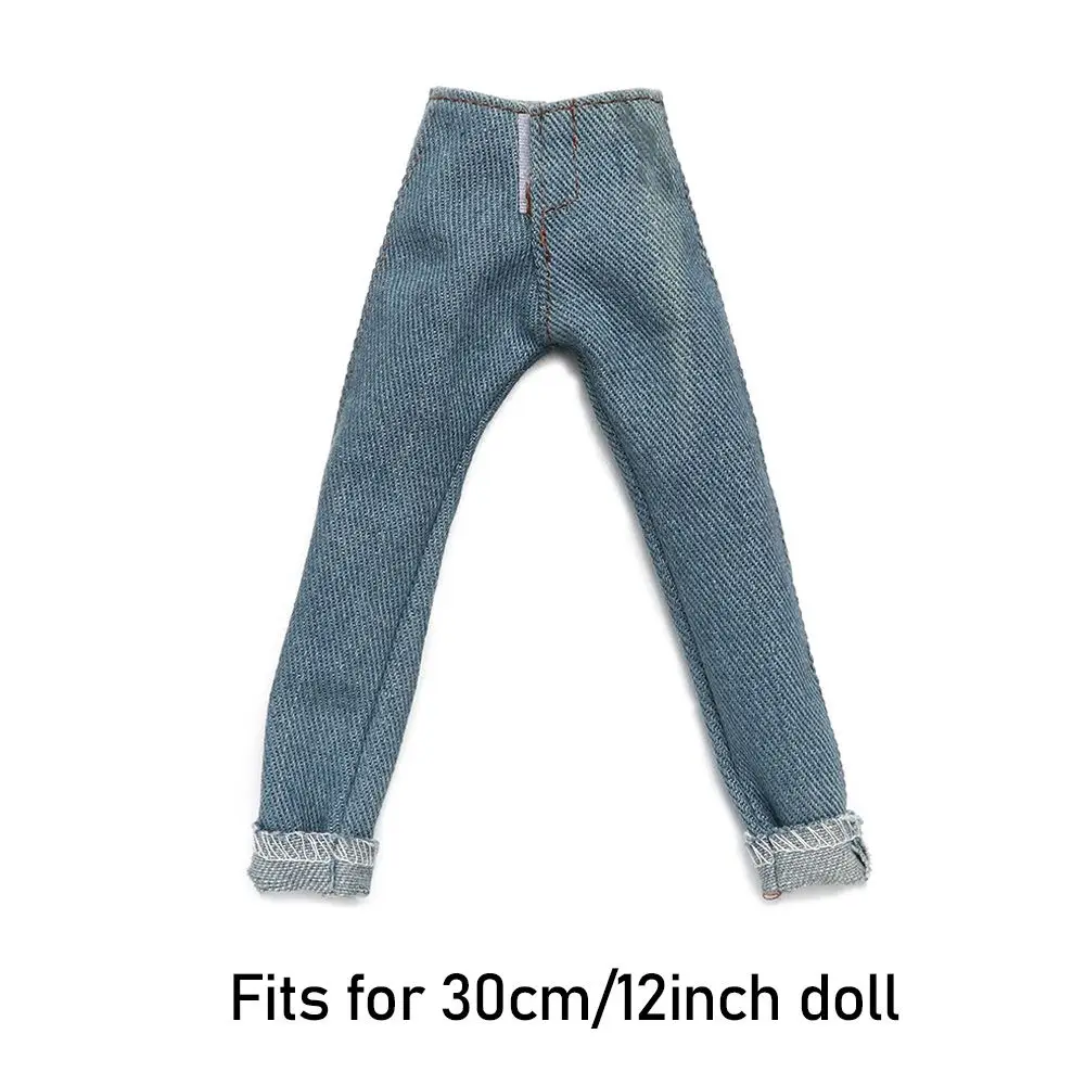 High Quality 1/6 Male Doll Clothes Jeans Pants For Ken Doll Trousers Boyfriend Ken Prince Male Doll Casual Wear Doll Accessories