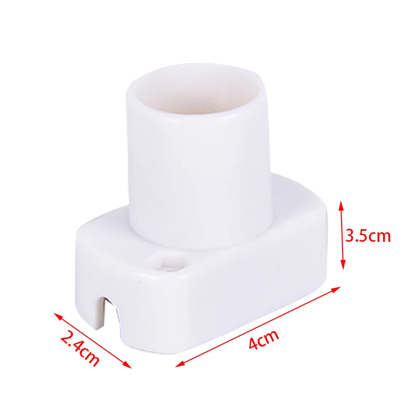 1pc White Square Lamp Holder For E17 E14 LED Light Bulbs Aging-Test Light Base