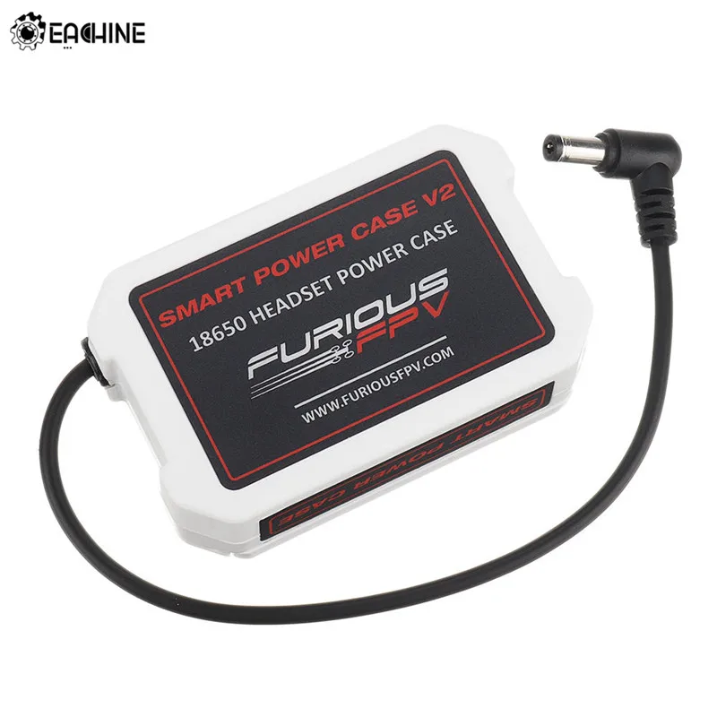 Hot Furious FPV Smart Power Case 18650 Battery Box DC 5.5*2.5mm Plug with LED Display for EV200D Fatshark Goggles | Игрушки и хобби