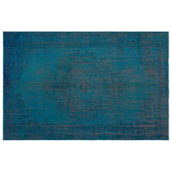 

Handmade Turquoise Vintage Overdyed Turkish Area Rug 177x270 Cm-5'10''X8'10''