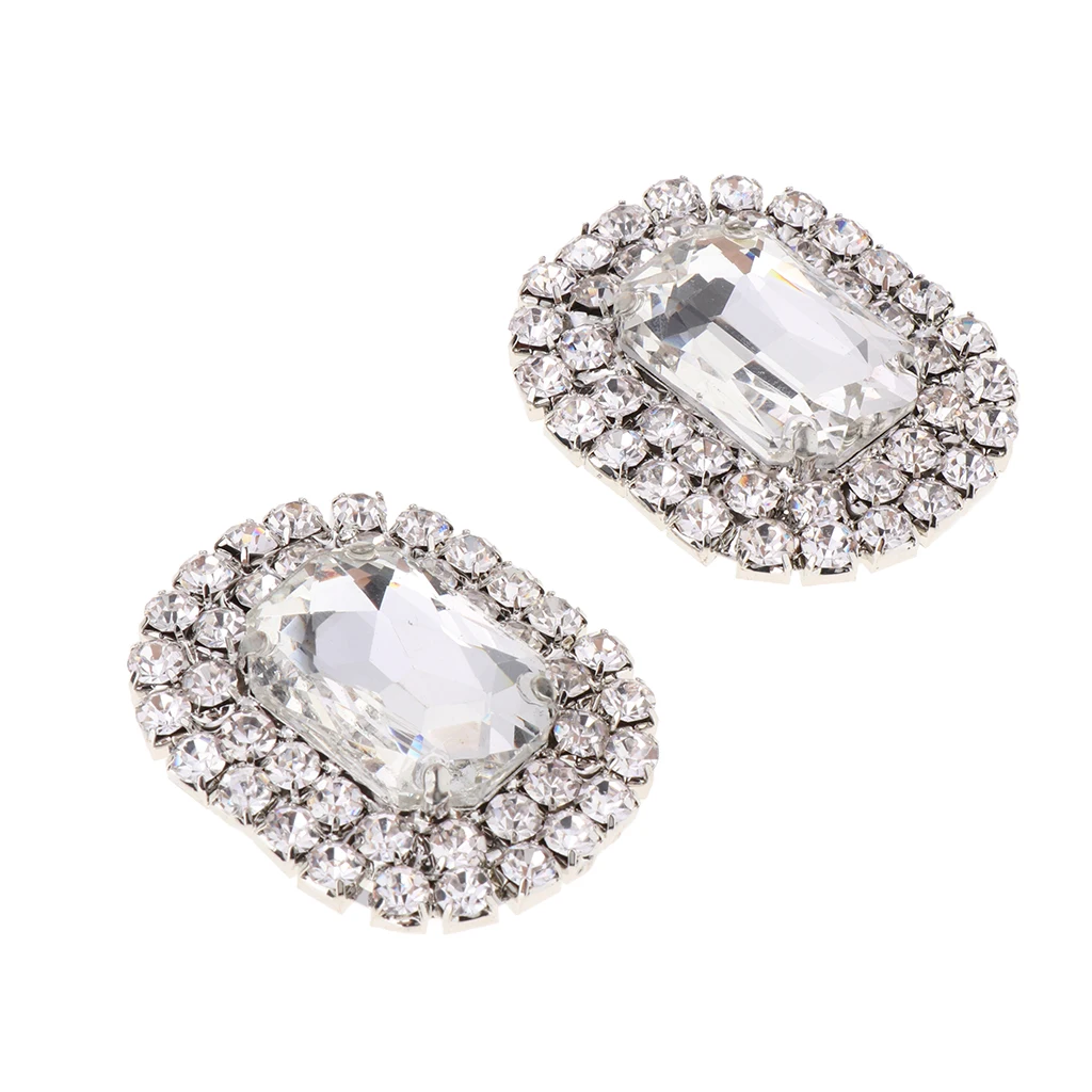 Stylish Removable Shoe Clip Crystal Shoe Buckles for Wedding Shoe Decoration Bridal Wedding Charm Rhinestone Shoe Clips