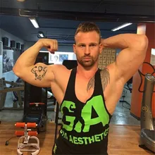 Мужской спортивный жилет для занятий фитнесом, летний спортивный жилет без рукавов, впитывающий пот, свободный крой Runni