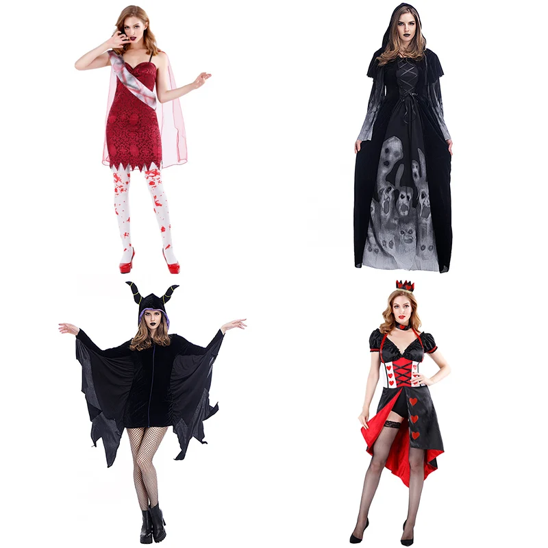 

Halloween Alice in Wonderland Red King Empress four Fairy Roleplay Halloween Cosplay Prom Queen Costume