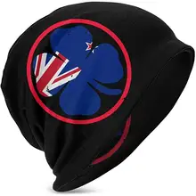 Детские шапки с изображением ирландского флага Новой Зеландии, вязаные шапки, отлично подходят для детей 3-15 лет