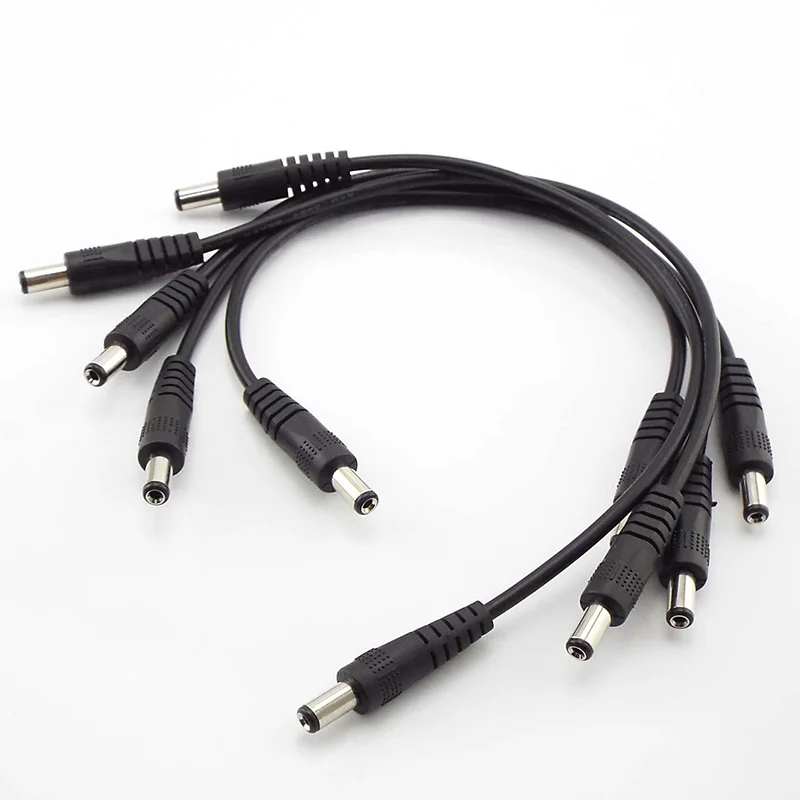 CCTV Adapter Connector Cable DC Power Extension Cords Plug 5.5 x 2.1mm Male to 5.5 x 2.1mm Male Wire