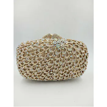 

Women Clutches Crystal Evening Wedding Bag Luxury Colorful Crystal Diamond Evening Bag Female Prom Purse Bridal Shoulder Bag