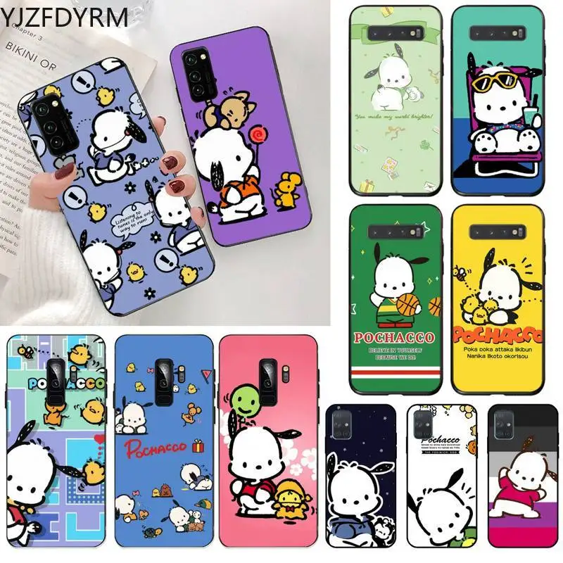 

YJZFDYRM Cute Cartoon Dog Pochacco Phone Case for Samsung S20 plus Ultra S6 S7 edge S8 S9 plus S10 5G lite 2020
