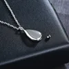 ZORCVENS Women's Urn Necklace Pet Loss Teardrop Pendant Keepsake Ashes Cremation Memorial Stainless Steel  Jewelry ► Photo 2/6