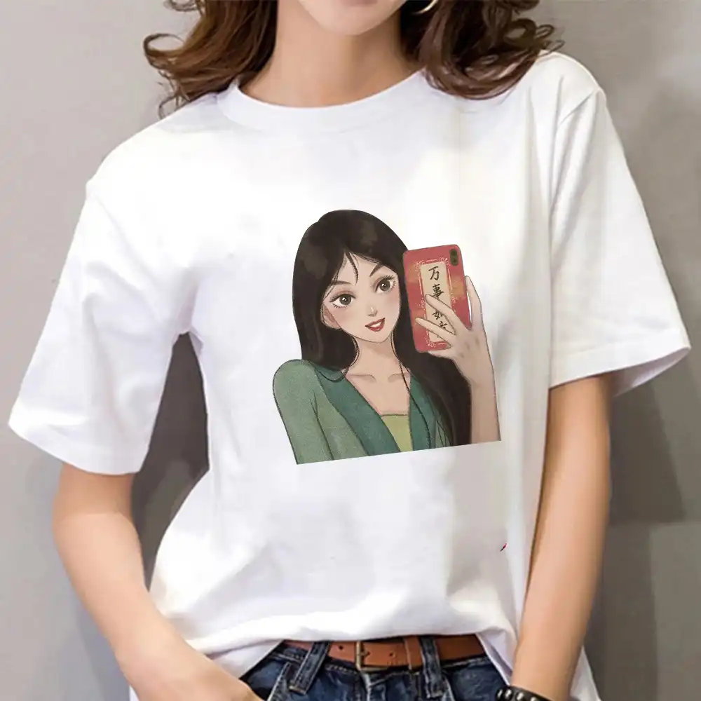 夏のファッションディズニーラプンツェル姫selfieグラフィックtシャツ女性トップスベースoネックティーおかしい原宿女の子tシャツ Tシャツ Aliexpress