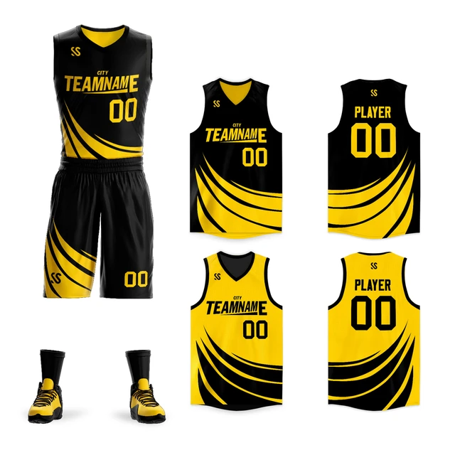 Custom Reversible Basketball Jersey Uniform Set