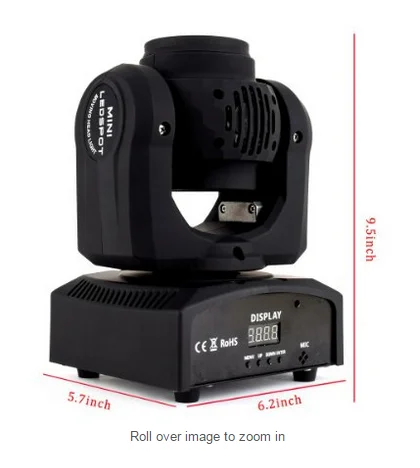 8Piece Professional Lighting Party dj Light Beam Rotation Wash Sharpy Moving Head Beam 10w 8pcs RGBW two side Mini Moving Head