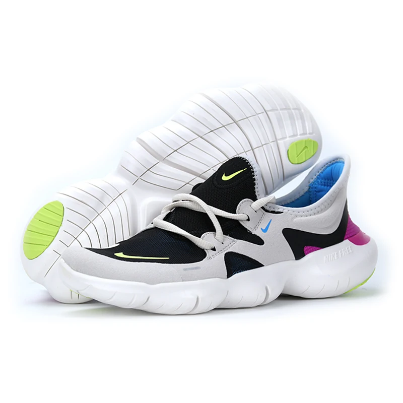 Nike Мужская обувь FREE RN 5,0 бег босиком легкие амортизационные дышащие Спортивные кроссовки AQ1289-004