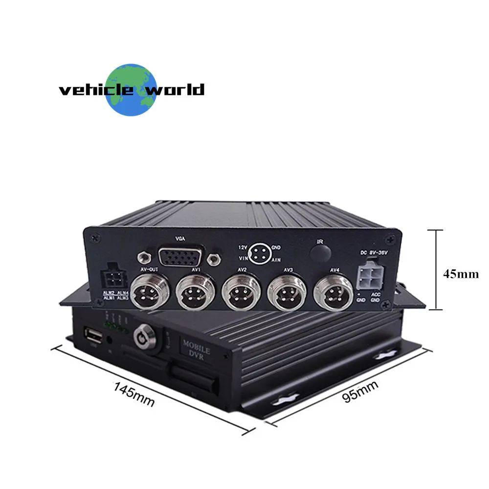 4CH AHD 1080P sd-карта Мобильный DVR