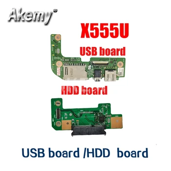 

For Asus X555 X555U X555UJ_IO REV:2.0 USB AUDIO CARD READER BOARD With Cable X555 X555U X555UJ USB board/ HDDboard