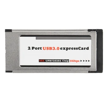 

Dual 2 Port USB 3.0 Express Card 34mm Slot Express Card PCMCIA Converter Hidden Adapter For Laptop Notebook New
