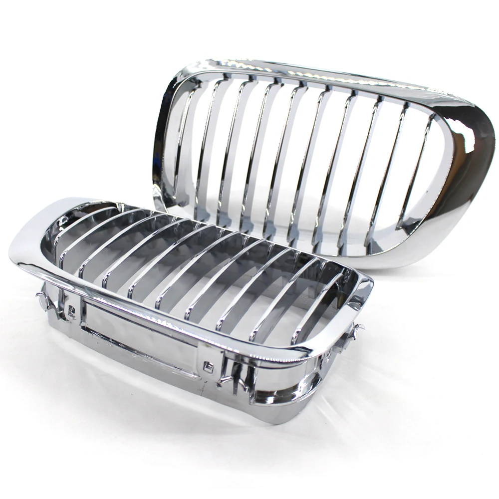

Car Front Bumper Chrome-Plated Kidney Intake Grille Grill For BMW E46 318i 320i 323i 325i 328i 3 Series 4 Doors