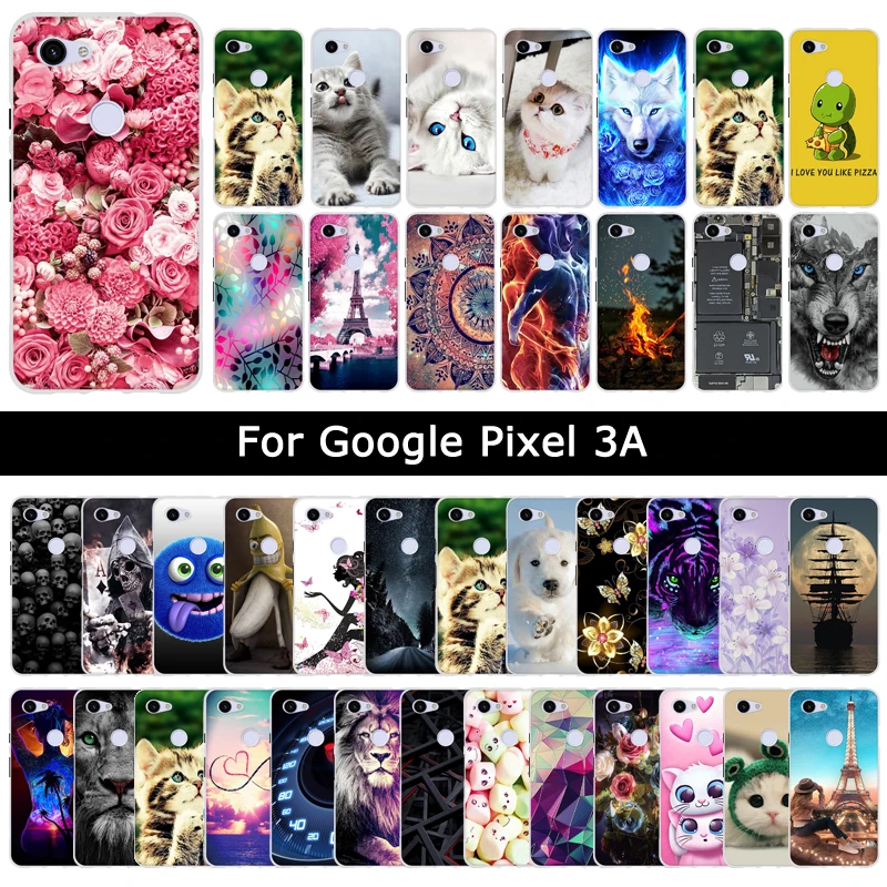 

Cute Animal Painting Case For Google Pixel 3A Pixel3A Cases Soft TPU Silicone Protective Cover Phone shells Bags Fundas Coque