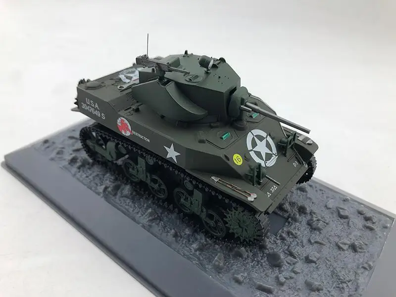 M5A1 легкий танк 37TH танковый батальон Франция-сентября 1944 1/43 литая модель