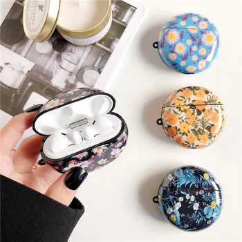 

Retro flower Soft Case For Huawei Freebuds 3 Headset Protection Cover Cute IMD Silicone Capa For freebuds three Earphone Cases