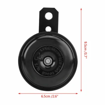 

Motorcycle Electric Horn Kit 12V 1.5A 105db Waterproof Round Loud Horn Speakers For Scooter Moped Dirt Bike ATV