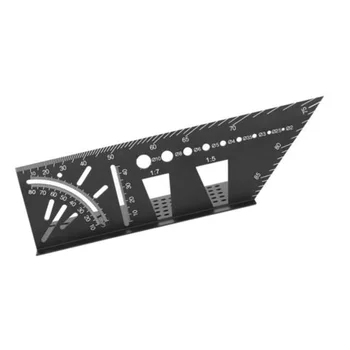 

45/90 Degree Angle T-type Ruler Aluminum Alloy Woodworking Scriber Gauge Marking Tool Measurement And Analysis Instruments