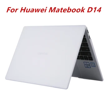 

For Huawei Matebook D14 2020 Case Matte Crystal Transparent Clear Notebook Shell Laptop Cover for Matebook D 14 Case Accessories