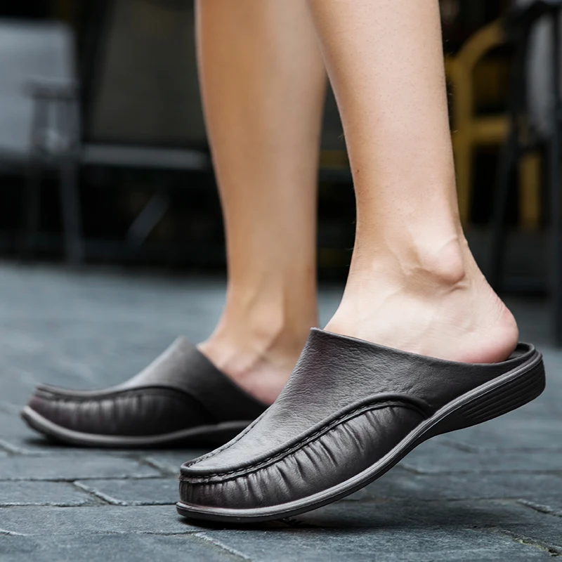 Sandals Men's Fashion Clogs Beach Shoes Breathable Flats Home Leisure Slippers Water Shoes