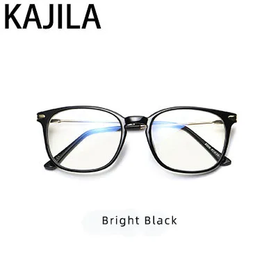 Bright Black Квадратные анти-синий светильник, женские очки для чтения за компьютером, Новое поступление, TR90, оправа, женские очки, мужские прозрачные очки - Цвет оправы: Bright Black