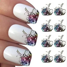

Water Transfer Nail Stickers DIY Vines Flower Nail Art Decoration Decals