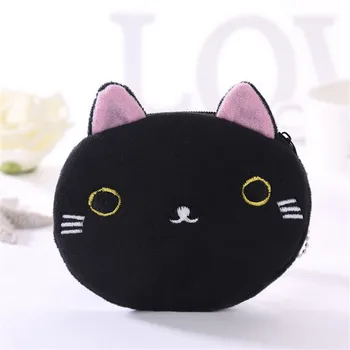 

Protable Mini Wallet Kids Purse Plush Cartoon Cat Zipper Wallet Coin Money Holder Purse Pocket Children Girl Coin Pouch 20#47