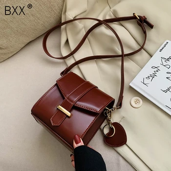 

[BXX] Mini PU Leather Crossbody Bags For Women 2020 Spring Brand Designer Shoulder Messenger Bag Female Travel Handbags HL406